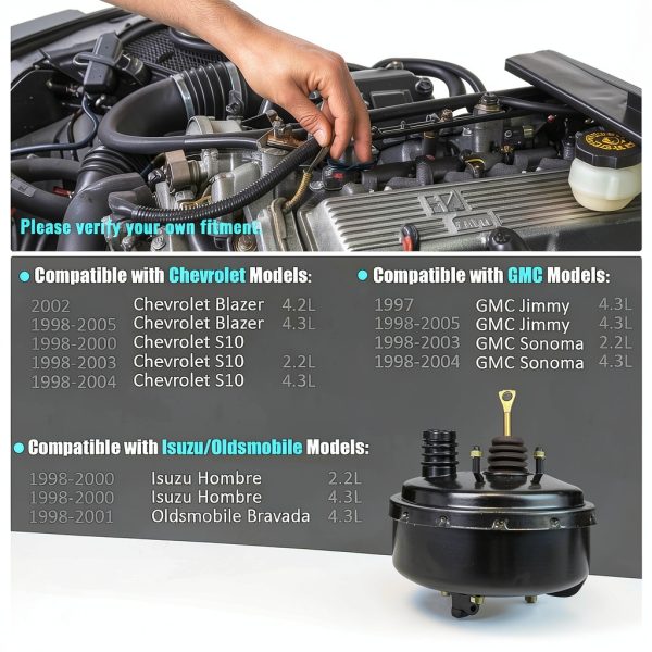 PartsFlow Power Brake Booster for Chevrolet Blazer-2