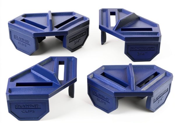 ¾” Quick Grip Corner Clamp Clips – Rockler 4‑Pack Polypropylene Angle-0