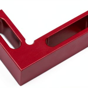 90 Degree Mini Positioning Square, Premium Precision Woodworking Carpenter Corner Tool Right Angle Clamp, for Checking Edge of Carpenter Cutting Tool for Square (Red)-0