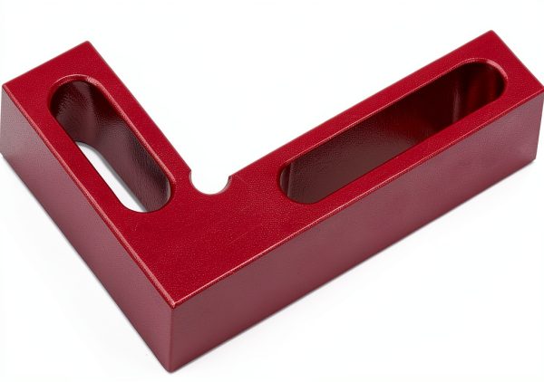 90 Degree Mini Positioning Square, Premium Precision Woodworking Carpenter Corner Tool Right Angle Clamp, for Checking Edge of Carpenter Cutting Tool for Square (Red)-0