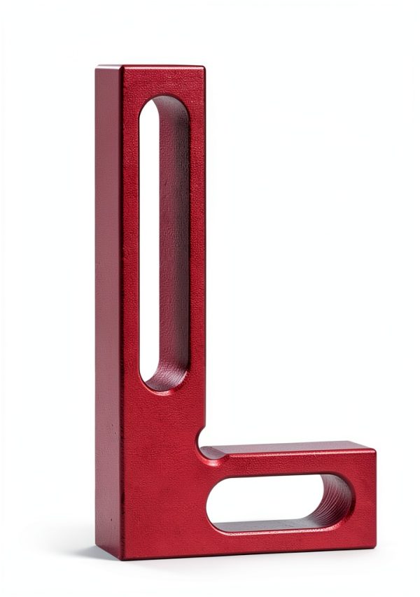 90 Degree Mini Positioning Square, Premium Precision Woodworking Carpenter Corner Tool Right Angle Clamp, for Checking Edge of Carpenter Cutting Tool for Square (Red)-1